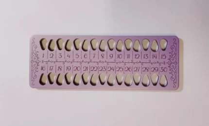 ES30 Органайзер фиалка в золоте перламутр (viola gold pearl) на 30 мулине